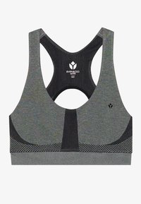 Medium support sports bra - mottled dark grey