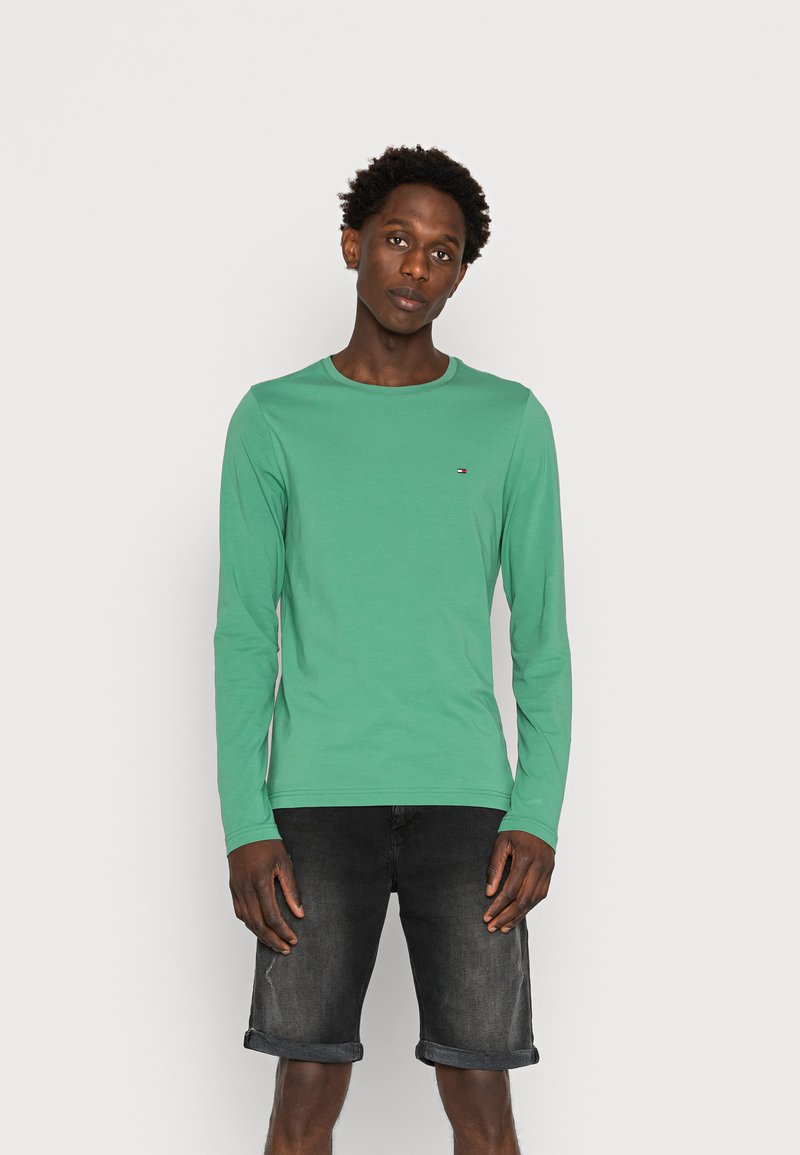 Tommy Hilfiger SLIM FIT LONG SLEEVE TEE - Camisola de manga comprida - central green