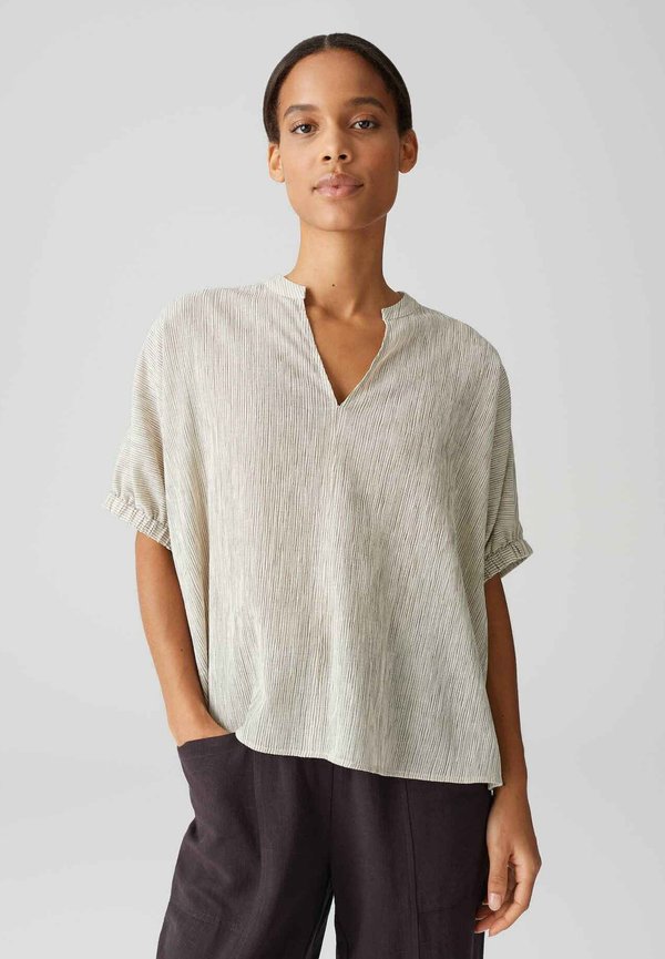 BOXY FIT CRASH - Bluse - natural glaze