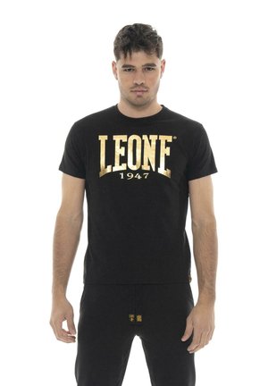 LEONE 1947, T-SHIRT - T-shirt imprimé - black-light grey solid