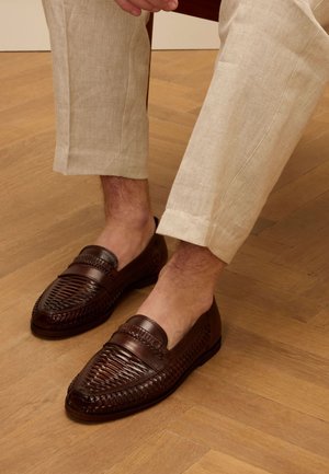 Manfield, Zakelijke loafers - braun