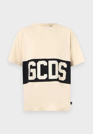 CAPSULE LOGO BAND LOGO LOOSE - T-shirt imprimé - bone/black