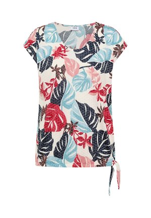Cecil, T-SHIRT IN AUSBRENNER-OPTIK - T-shirt con stampa - light alabaster white