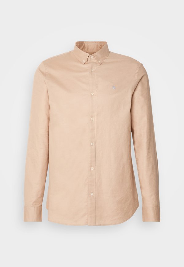 REGULAR FIT SOLID OXFORD SHIRT - Shirt - soft camel3