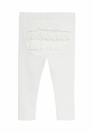 MED VOLANGER - Leggingsit - off white