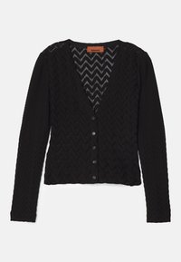 BUTTONED CARDIGAN - Strickjacke - black beauty