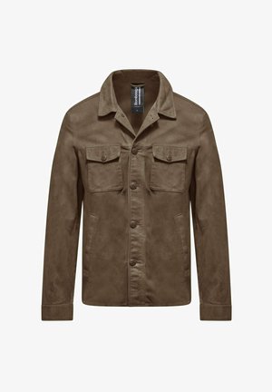 Bomboogie, Leather jacket - stone grey