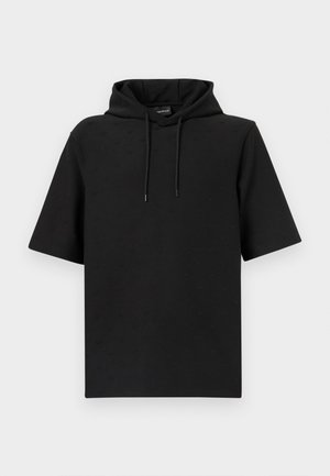 Kapucnis pulóver - black