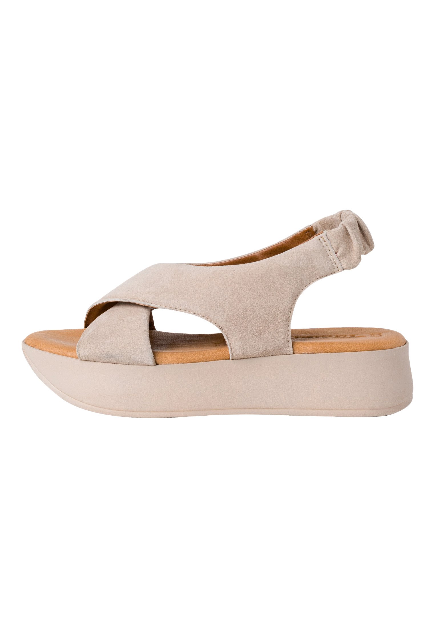 Tamaris Platform sandals - taupe suede 