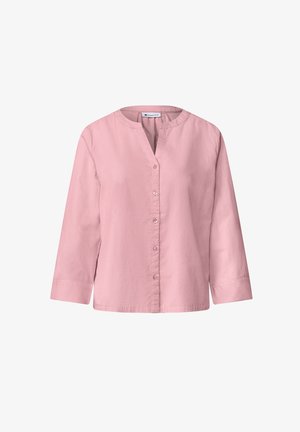 Street One, 3/4-ARM BLUSE MIT SPLIT NECK AUS CORD - Blouse - vintage blush