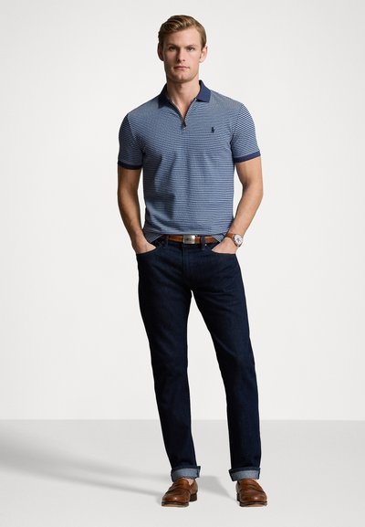 Polo Ralph Lauren CUSTOM SLIM FIT STRETCH MESH POLO SHIRT - Polokošeľa - spring navy
