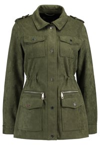 River Island Jacka i konstläder - khaki