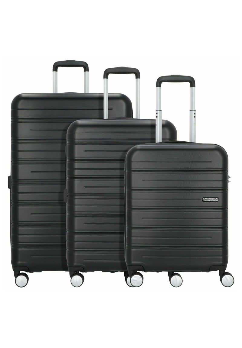 Set Valigie American Tourister Skymax 3 Pezzi - Nero, Spinner Con Espansione E Lucchetto TSA - Foto 2