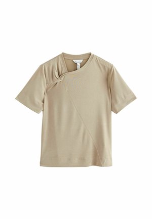 Next REGULAR FIT - TWIST DETAIL PREMIUM  - Jednoduché tričko - neutral