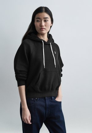 SHRUNKEN FIT HOODIE - Felpa con cappuccio - black