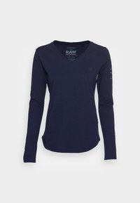 ROLLED EDGE V NECK LONGSLEEVE - Camisola de manga comprida - warm sartho