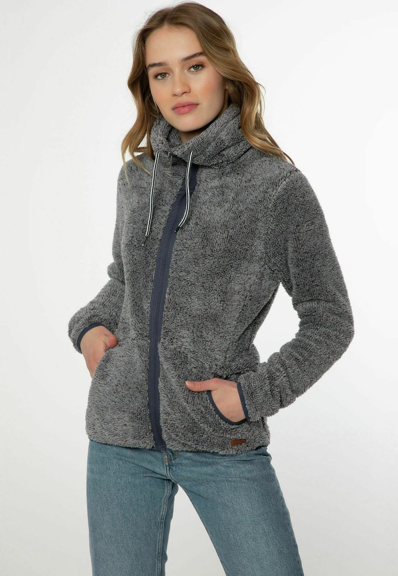 Protest FULL ZIP RIRI - Giacca in pile - dark grey melee