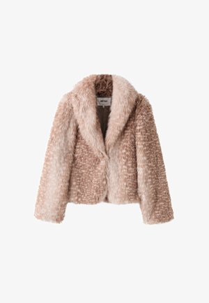Stradivarius, FAUX FUR LAPEL JACKET - Veste d'hiver - brown