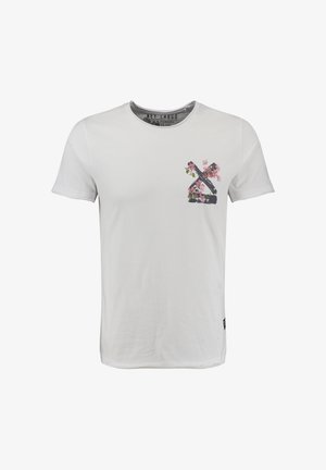 Key Largo, MT SUMMER SPLASH ROUND - Print T-shirt - white