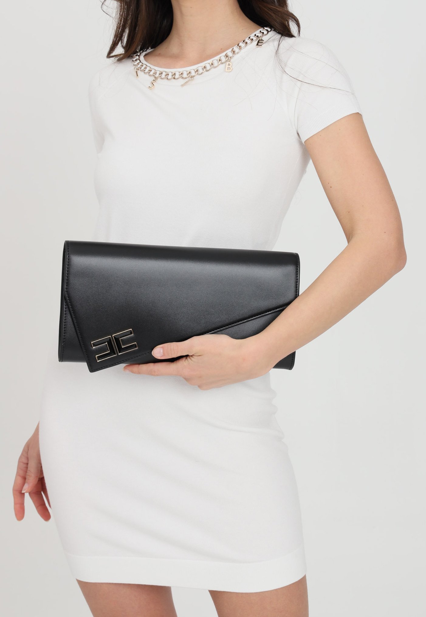 Borsa ELISABETTA FRANCHI - BS-43A-87E2 Zucchero Filato R22 - Clutch e borse  da sera - Borse | escarpe.it