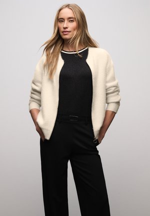 Street One CARDIGAN IM BLOUSON-LOOK - Gilet - beige