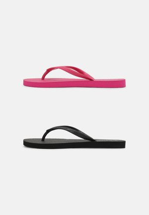 Even&Odd 2 PACK - Pool shoes - black - pink