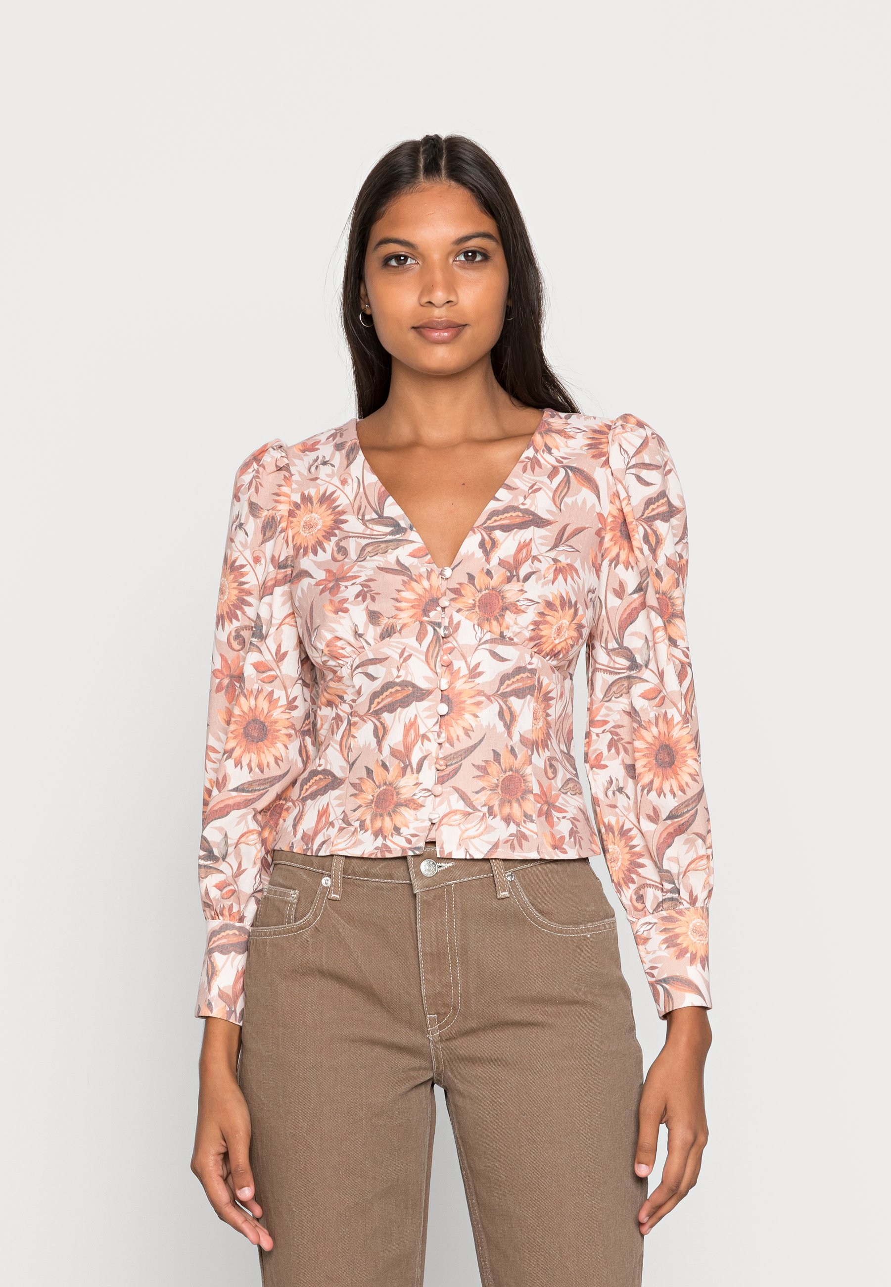 Glamorous LONG SLEEVE PRINTED BLOUSE 