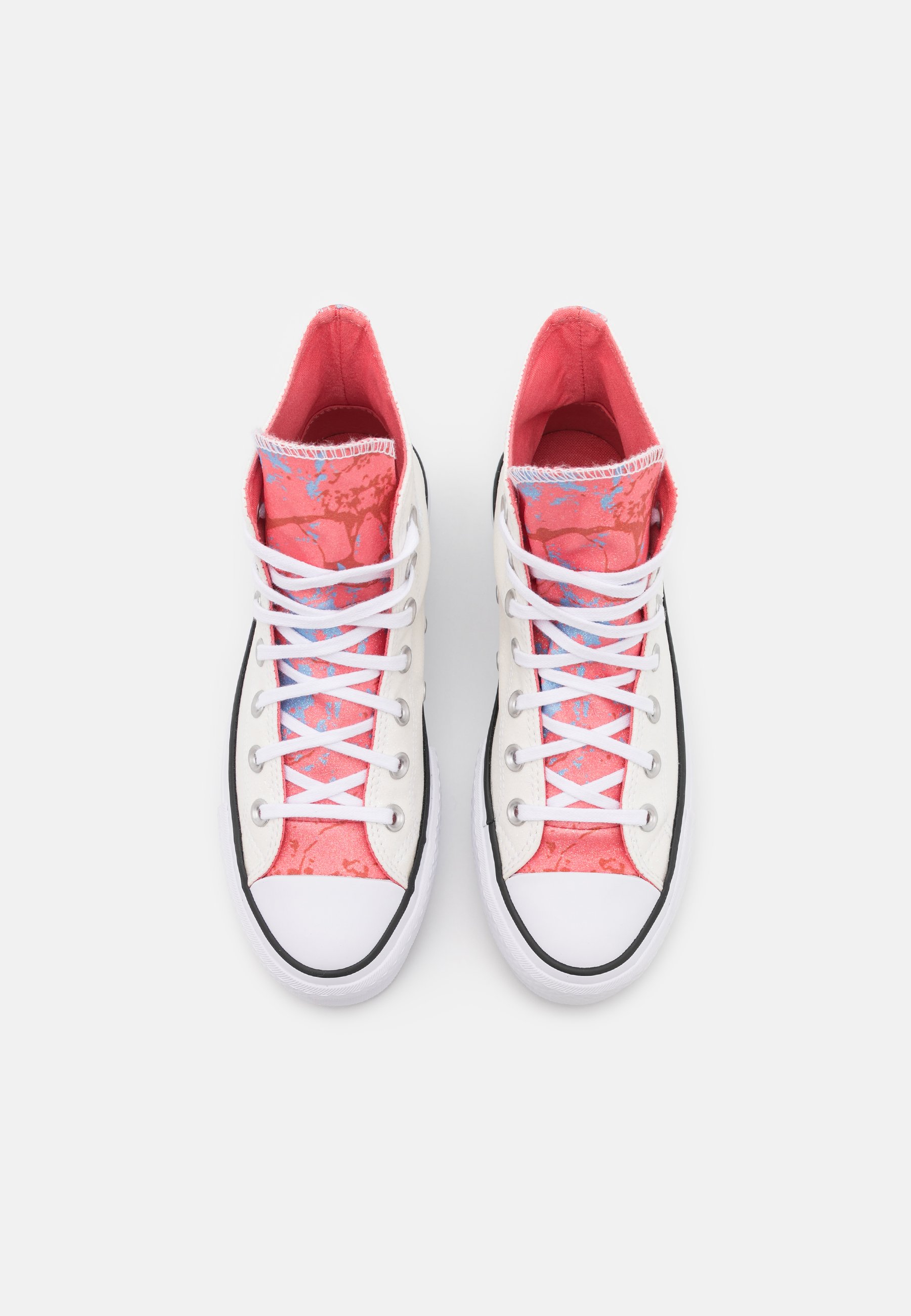 coral glitter converse