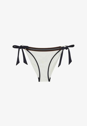 Reiss, REGULAR FIT - RIVA CONTRAST-STRIPE SIDE-TIE BIKINI BOTTOMS . - Bikini-Hose - ivory