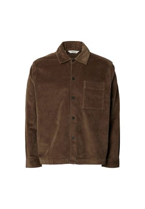 Selected, OVERSHIRT CORDUROY - Chemise - chocolate chip