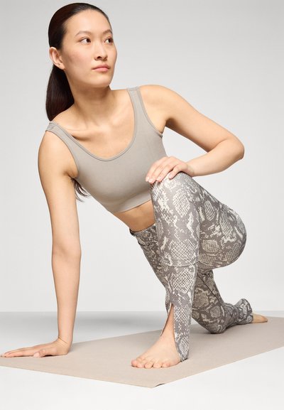 adidas by Stella McCartney LEG - Tights - almond milk/charcoal