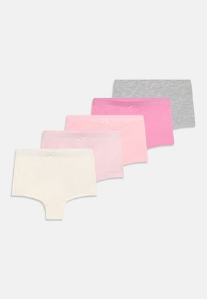 5 PACK GIRLS BOXER - Trusser - mottled light grey/white/pink