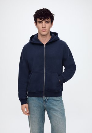 Abercrombie & Fitch, ESSENTIAL  - Суитшърт с цип - dark blue