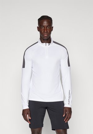 HALF ZIP BASELAYER - Long sleeved top - white/motion grey