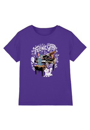 Cotton Soul, TOM AND JERRY MOVIE FELINE GOOD UNISEX - T-Shirt print - purple