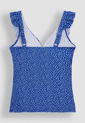 JoJo Maman Bébé, MATERNITY FIT -SPOT FRILL SHOULDER SET - Badeanzug - blue