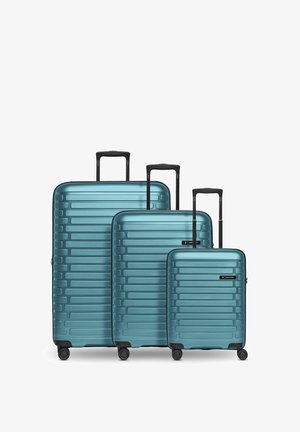 COLLECTION THE THREE SET 3-TEILIG MIT DEHNFALTE - Juego de maletas - ice blue-metallic