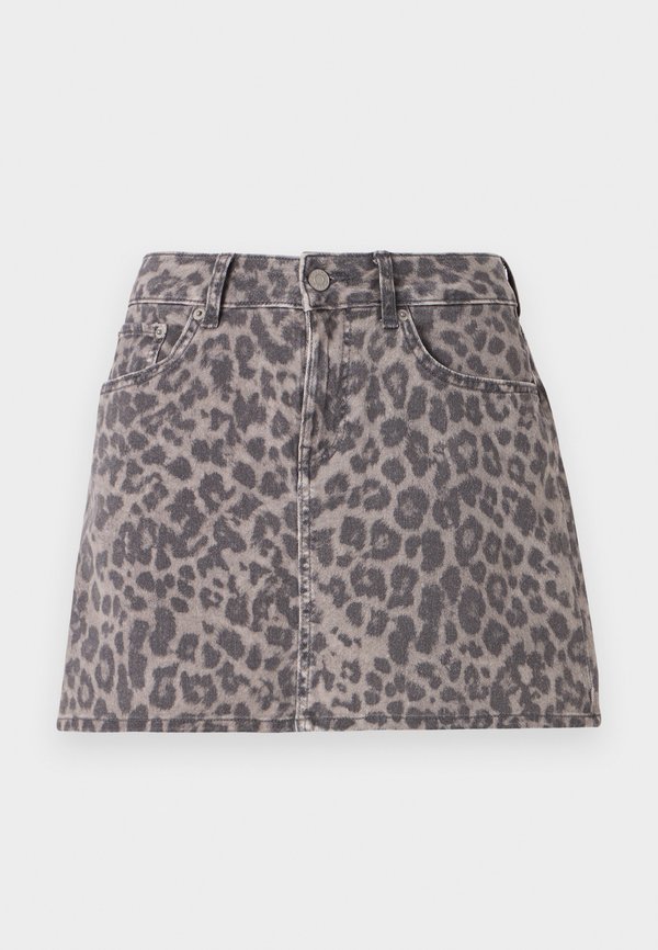 JXSARAH LAURA LEO MW PNT - Denim skirt - thunderstorm2