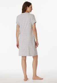 Schiesser MIT TASCHEN 1/2 ARM - Camicia da notte - silbergrau mel.