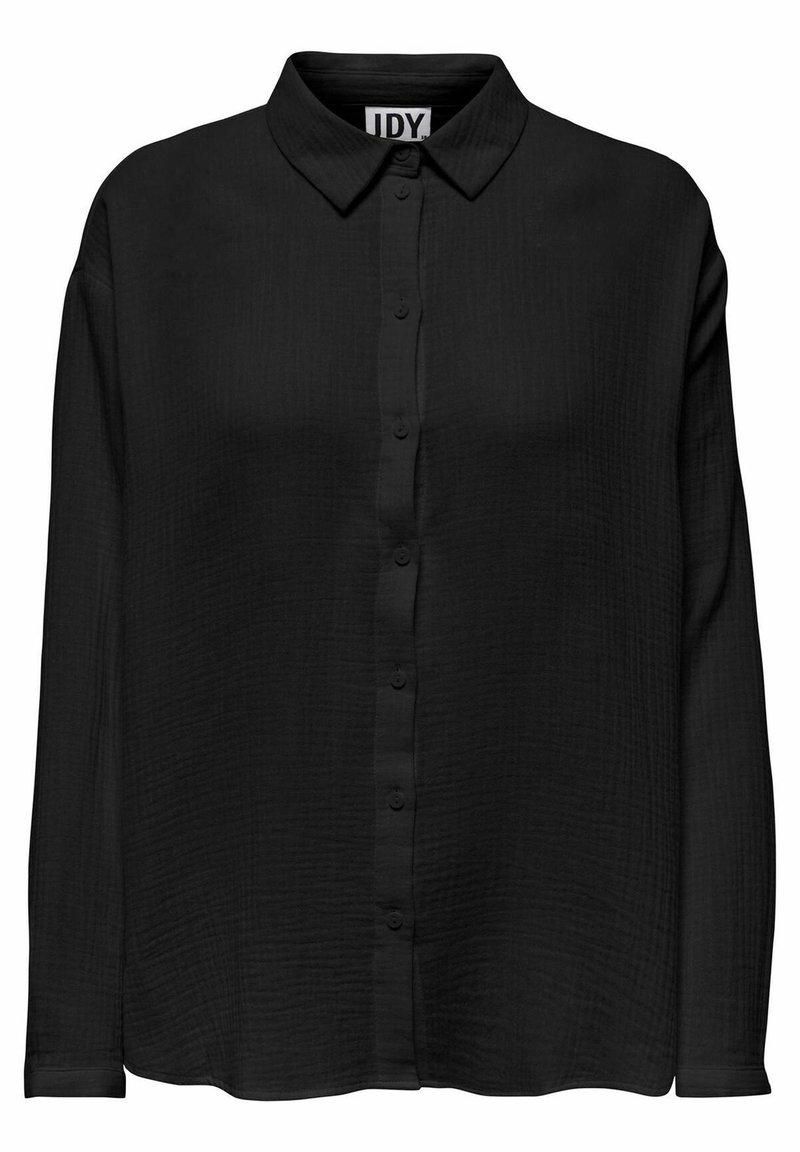 JDY LANGARM JDYTHEIS - Button-down blouse - schwarz