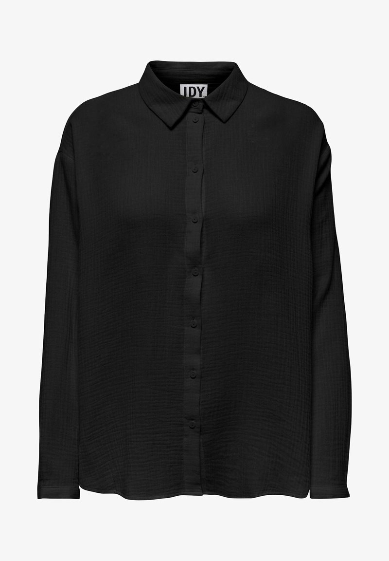 JDY LANGARM JDYTHEIS - Button-down blouse - schwarz