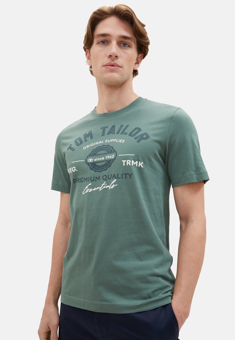 TOM TAILOR LOGO  - Triko s potiskem - grün