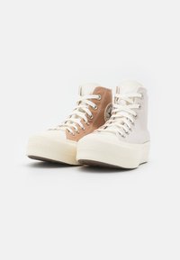 Converse CHUCK TAYLOR ALL STAR LIFT - Sapatilhas de cano alto - hemp/desert sand/egret