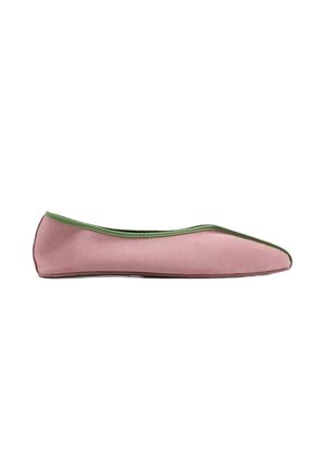 FLATS WITH CONTRAST PIPING - Ballet pumps - plum