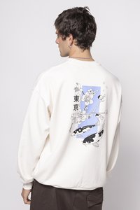 Kaotiko - CREW KOI UNISEX - Sweatshirt - ivory Thumbnail-Bild 1