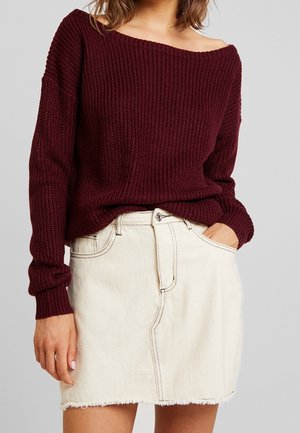 Jersey de punto - bordeaux