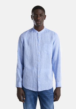 United Colors of Benetton WITH MANDARIN COLLAR - Camisa - light blue
