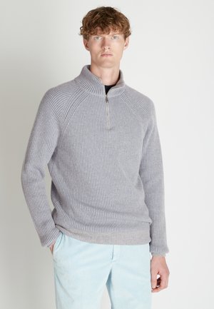 ROLLKRAGEN - Strickpullover - light grey