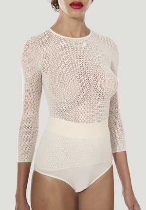 DAISY NET TOP - Undertrøjer - buttercream