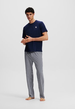 SET - Pyjamas - black iris white stripe